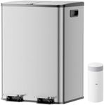 YASHE Dual Rubbish Bin with Lid, 2x