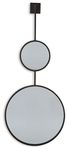 Signature Design by Ashley - Dusan Accent Mirror - Circular - Metal Frame - Black