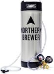 Draft Brewer® Single Homebrew Kegging System with New Ball Lock Keg