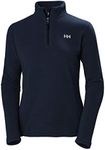 Helly Hansen Women's Daybreaker 1/2 Zip Lightweight Fleece Pullover Jacket, 599 Navy, Small