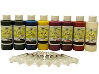 InkOwl Bulk Pigment Ink Replacement for EPSON Stylus Photo R1900, R2000, SureColor P400 (120mL, 8-Pack) - Made in The USA