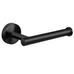 Toilet Paper Holder, Matte Black Toilet Paper Holder, SUS304 Stainless Steel Toilet Paper Roll Holder, Wall Mounted Toilet Paper Holder Black,Bathroom Accessory Toilet Roll Holder for Bathroom Kitchen