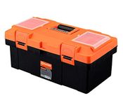 Harden Professional Reinforced Plastic Moulding Tool Box with Transparent Accessories Storage Box and Isolation Tray (44 X 23 X 20 cm) - 520303