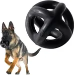 Monster K9 Indestructible Ring Ball - Lifetime Replacement - Medium & Large Breeds - Ultra Durable Dog Toy for Aggressive Chewers - Chew, Tug, & Fetch - 5.5"