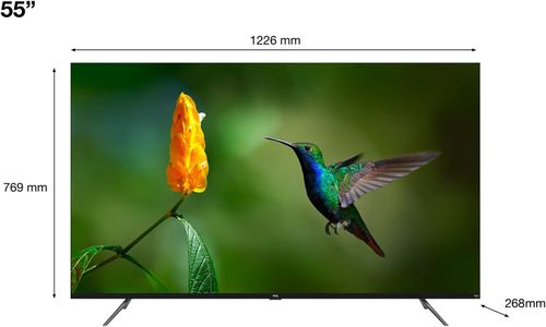 TCL 55" QLED 4K Fire TV – HDR10+, Dolby Vision & Atmos, Alexa, Black