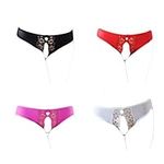 KHUFUZI Women's 4 Colors Pack Lingerie Underwear Cute Panties Sleepwear Gift for Girlfriend or Wife