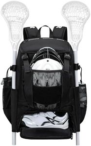 KAVIGOR Lacrosse Bag 65L, Extra Large Lacrosse Gear Backpack with Multi-Pocket Design, Helmet Holder & Ventilated Shoe Compartment