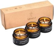 Lavault Brown Jar Candles | Set of 3 - Royal Oak Scented - Relaxing Wax Candle - Candle Sets - Aromatherapy Candles - Long-Lasting Scent - Made with Sustainable Materials - Gift Candles for Women