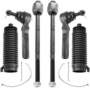 ASTARPRO 2WD 6pcs Steering Kit Front Inner and Outer Tie Rods with Boots Compatible with 1999-2006 Chevy Silverado 1500 GMC Sierra 1500