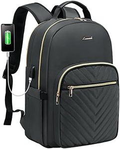 LOVEVOOK Laptop Backpack for Women 17.3 Inch, Large Backpack for Work Business Travel School College With USB Charging Port, Lightweight Back Pack Computer Laptop Rucksack-Dark Grey