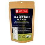 OCEAN’S BALANCE Organic Sea Lettuce Seaweed Flakes – Organic Seaweed Flakes, Perfect for Keto Diet, Paleo Diet, Vegetarian or Vegan Diet – Gluten-Free – 1.5 oz Bag