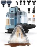 Aspiron Carpet Cleaner,Fast Heating Steamer,Carpet Cleaner Machine for Home,Hot/Cold Water & Steam Wash,Spot Cleaning,20Kpa Powerful Suction,300ML Cleaning Solution,for Upholstery,Sofa,Pet Stain,Car