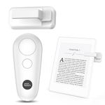 Remote Control Page Turner for Kindle Paperwhite Oasis Scribe eReaders, Page Turner Clicker for iPad Tablets Reading Novels Taking, Phone Camera Video Record Remote Triggers, White