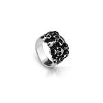 Jewellery Pit - Skulls Handmade Sterling Silver Men Biker Ring, Skull Heads Silver Gothic Ring, Skull Punk Ring, 925 Sterling Silver Rings for Men,Gift for Halloween (10)