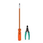 Themisto TH-T19 10 Inch CRV HEX screwdriver with wire stripper (HEX 10 Inch)