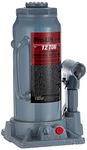 Pro-Lift B-012D Grey Hydraulic Bottle Jack-12 Ton Capacity