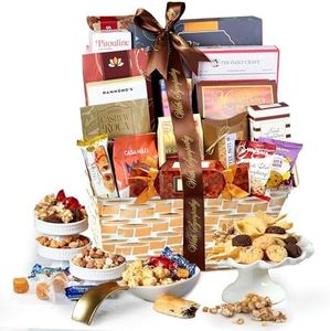 Broadway Basketeers Condolences Gourmet Gift Basket, Kosher Sympathy Food Gift Baskets for Delivery, Perfect Care Package Box or Assorted Snack Gifts for Bereavement, Loss, Funeral, or Shiva