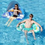 CALOBANA 2 Pack Pool Float Chair wi