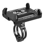 Lixada Mountian bicycle phone mount, universal adjustable for 3.6-6.2 inch electronic devices (Black)