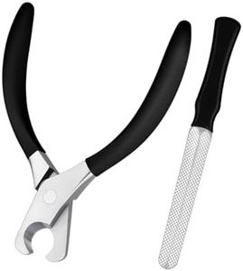 HEYCROWN Large Dog Nail Clippers Wide Jaw Opening Heavy Duty Dog Nail Trimmer Cat Claw Clippers(Black)