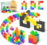 54 PCS Magnetic Blocks, Magnetic Building Blocks for Toddlers 3+, Montessori Toys, Magnetic Cubes, Preschool STEM Educational Sensory Magnet Toys for Kids Ages 3-5 Year Old Boys and Girls