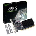 SAPLOS Radeon HD 5450 Graphics Card, 2GB GDDR3 64-bit, Low Profile, DVI-I HDMI VGA, PCI Express x16, DirectX 11, PC Video Card, Computer GPU, 2 Monitors Support