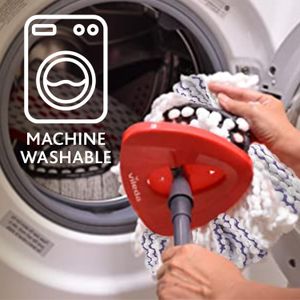 Vileda Turbo 3-in-1 Spin Mop and Bucket Set – Microfibre Head, Foot Pedal