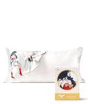 Wonder Woman x Kitsch Satin Pillowcase - Softer Than Silk Pillowcase for Hair & Skin | Cooling Satin Pillowcases with Zipper | Satin Pillow Case Cover | Pillow Cases King Size (Believe in Wonder)