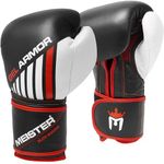 Meister Gel Armor 16oz Training Boxing Gloves w/Full Grain Leather + Mesh Drawstring Bag