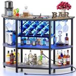 Zarler Bar Table Cabinet with Power