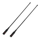 TWAYRDIO Dual Band VHF UHF Antenna SMA Female Whip Antenna for Baofeng UV5R UV-82 BF-F8HP UV9R-Plus Yaesu FT-65R FT-65 (2 Packs)