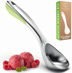 Oliver's Kitchen ® Ice Cream Scoop - Create Perfect Spheres with Our Heavy Duty Ice Cream Scooper - Comfortable Grip Handle Makes Light Work of Frozen Hard Ice Creams!
