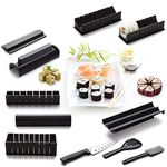 Sushi Making Kit - Original Sushi Maker Deluxe Exclusive Online Video Tutorials Complete with Sushi Knife 11 Piece DIY Sushi Set - Easy and Fun - Sushi Rolls - Maki Rolls