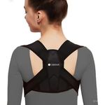 ZEDAN Neoprene Posture Corrector Belt | For Back & Shoulder Support | Back Straightener Brace For Spine & Body Posture Correction | Clavicle Support | Universal Size | Unisex