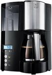 Melitta Filter Coffee Maker with Glass Pourer, Hot Hold and Timer Function, Optima Timer, Black, 100801