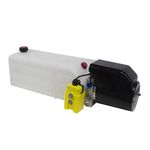 Flowfit 12V 1.6 kW DC Single Acting Hydraulic Power Pack, with Detachable Two Button Pendant (11 Litre reservoir)