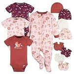 Gerber Baby Boys and Girls 12 Piece Layette Gift Set, Purple Fox, 3-6 Months