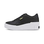 Puma Womens Cali Wedge Wn’s Black-White Sneaker - 4 UK (37343802)