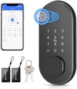 LOCTIAN Smart Door Lock Fingerprint Keyless Entry Door Lock APP Control Deadbolt Auto Lock Electronic Keypad Deadbolt Lock for Front Door Home Use Apartment