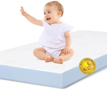 Babelio Breathable Crib Mattress, Tencel Removable Cover, Memory Foam