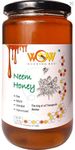 WOW BUZZING BEE - Raw Natural Unprocessed Forest Flower Honey 100% Natural Ayurvedic Remedy for Weight Loss, Cough and Digestive Disorders. (Neem (1Kg X 1))