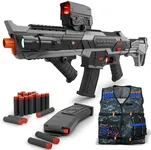 SOFITEN Electric Toy Gun Foam Dart Automatic Blaster Sniper Rifle with Tactical Vest, Adjustable Scope, Two Shooting Modes, Birthday for Kids Boys Adults