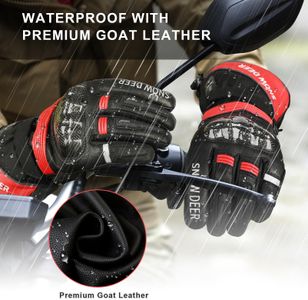 SNOW DEER Heated Motorcycle Gloves – Rechargeable Electric Winter Riding