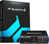 PreSonus Studio 24c 2x2, 192 kHz, USB Audio Interface with Studio One Artist and Ableton Live Lite DAW Recording Software