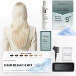 PureStyle Hair Bleach Kit, 9+ Level Lift Hair Lightening Set, Professional Hair Bleach Powder Gentle Formula with Repair, Blue Dust-Free Anti-Brass Salon-Quality Bleaching Kit for At-Home Use