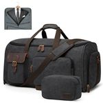 S-ZONE Garment Bags for Travel Convertible Garment Duffle Bags for Travel Suit Carry on Luggage for Men Hanging Suitcase with Toiletry Bag