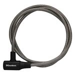 Master Lock 8154DPF Cable Lock, 6-Feet x 3/8-Inch , Gray