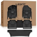 LASFIT Floor Mats for Honda Odyssey 2018-2025 Mini Passenger Van, Non-Slip All Weather Floor Mats, TPE Custom Fit Car Accessories, Full Coverage Floor Liners, 1st &2 nd & 3rd Row