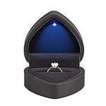 Heart Shaped Ring Gift Box with LED