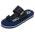 DOCTOR EXTRA SOFT Slipper for Men€™s Stylish Alwin Orthopaedic Thumb Diabetic Comfort Care House Flip-Flop for Gents and Boys D-26-NAVY-10 UK